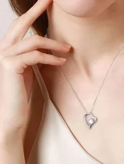 Necklace Copper Women's Fashion Cute Classic Heart Lovely Heart Shape Necklace For Party Gift Daily Valentine's Day