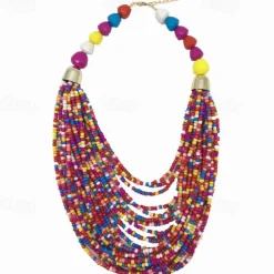 Necklace Earrings Necklace Earrings Retro Vintage Bohemian Boho Plastic For Cosplay Women's Costume Jewelry Fashion Jewelry