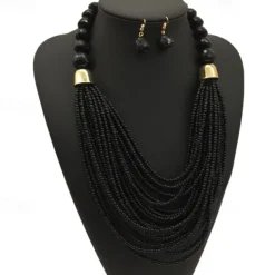 Necklace Earrings Necklace Earrings Retro Vintage Bohemian Boho Plastic For Cosplay Women's Costume Jewelry Fashion Jewelry