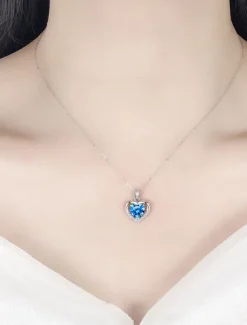 Necklace Titanium Steel Women's Fashion Cute Classic Heart Lovely Heart Shape Necklace For Valentine's Day Birthday Gift