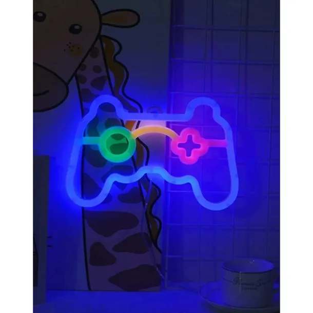 Neon Lights Decoration Game Controller Box Lamp Atmosphere Interior Decoration Lamp Led Back Panel Neon Lamp