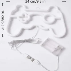 Neon Lights Decoration Game Controller Box Lamp Atmosphere Interior Decoration Lamp Led Back Panel Neon Lamp