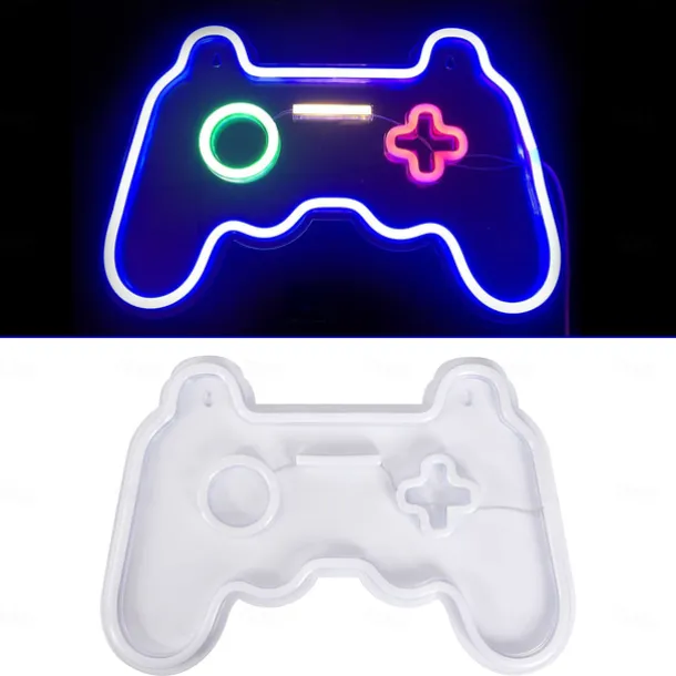 Neon Lights Decoration Game Controller Box Lamp Atmosphere Interior Decoration Lamp Led Back Panel Neon Lamp