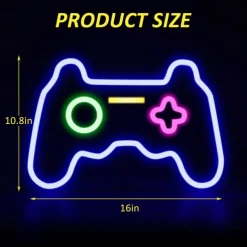 Neon Lights Decoration Game Controller Box Lamp Atmosphere Interior Decoration Lamp Led Back Panel Neon Lamp