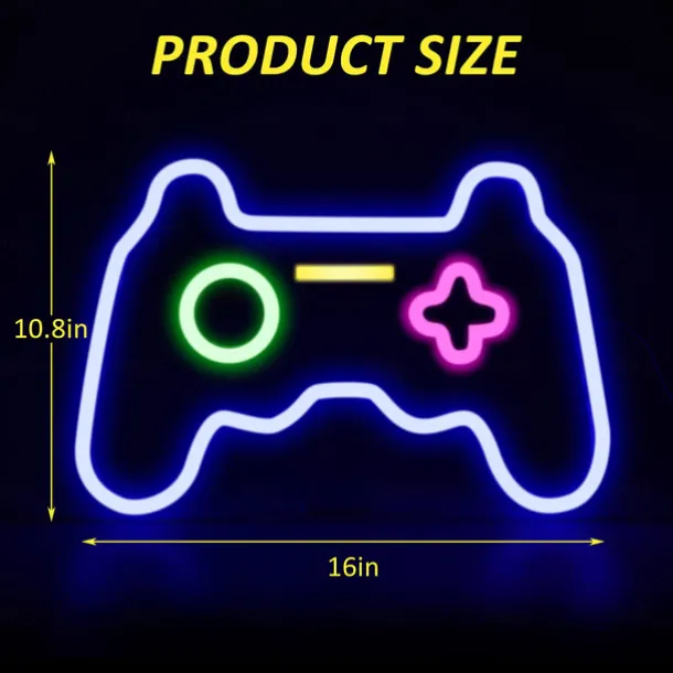 Neon Lights Decoration Game Controller Box Lamp Atmosphere Interior Decoration Lamp Led Back Panel Neon Lamp