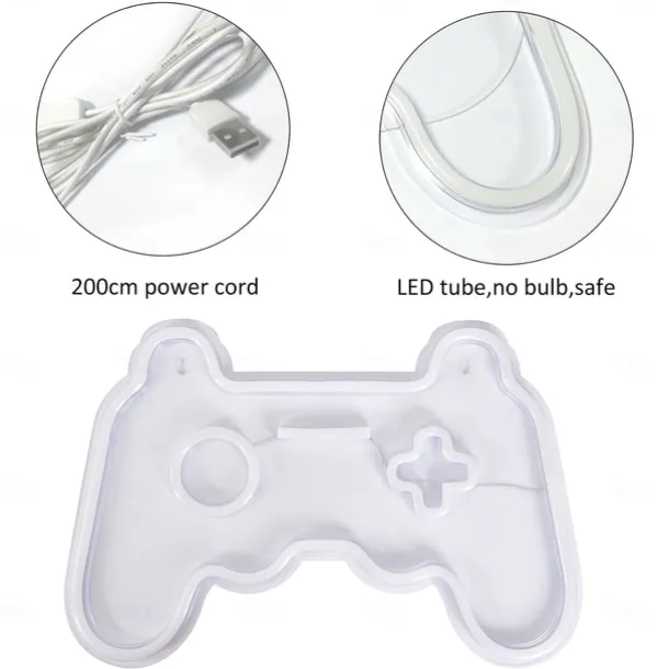 Neon Lights Decoration Game Controller Box Lamp Atmosphere Interior Decoration Lamp Led Back Panel Neon Lamp