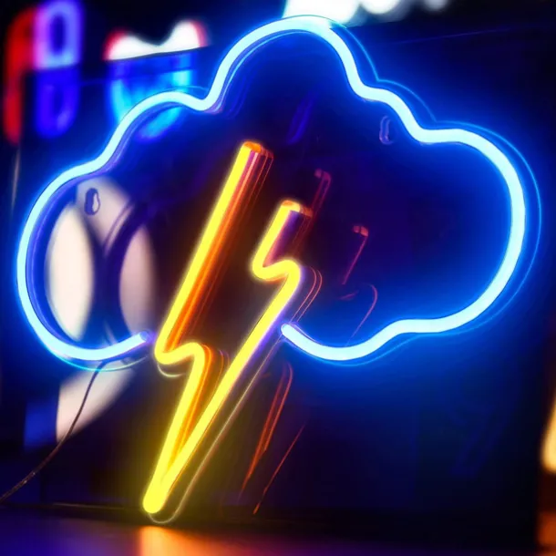 Neon Sign Cloud Led Neon Light Wall Light Wall Decor Battery or USB Powered Light Up Acrylic Neon Signs for Bedroom Kids Room Living Room