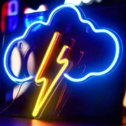 Neon Sign Cloud Led Neon Light Wall Light Wall Decor Battery or USB Powered Light Up Acrylic Neon Signs for Bedroom Kids Room Living Room