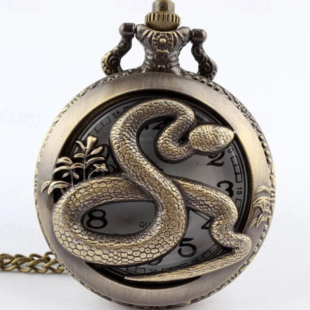 New Arrival Quartz Pocket Watch Open-faced Cover Mixed Style Wild Wolf Embossment Transparent Lid Pendant Unisex Women Men Watch