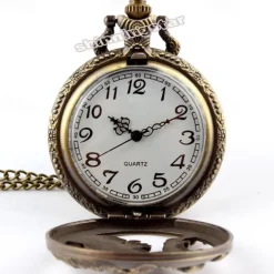 New Arrival Quartz Pocket Watch Open-faced Cover Mixed Style Wild Wolf Embossment Transparent Lid Pendant Unisex Women Men Watch