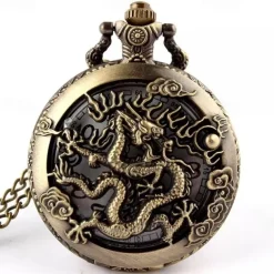 New Arrival Quartz Pocket Watch Open-faced Cover Mixed Style Wild Wolf Embossment Transparent Lid Pendant Unisex Women Men Watch