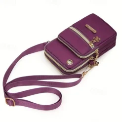 New Balloon Mobile Phone Crossbody Bags for Women Fashion Women Shoulder Bag Cell Phone Pouch With Headphone Plug 3 Layer Wallet