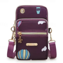 New Balloon Mobile Phone Crossbody Bags for Women Fashion Women Shoulder Bag Cell Phone Pouch With Headphone Plug 3 Layer Wallet