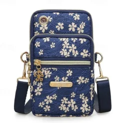 New Balloon Mobile Phone Crossbody Bags for Women Fashion Women Shoulder Bag Cell Phone Pouch With Headphone Plug 3 Layer Wallet