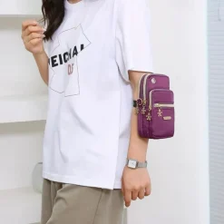 New Balloon Mobile Phone Crossbody Bags for Women Fashion Women Shoulder Bag Cell Phone Pouch With Headphone Plug 3 Layer Wallet