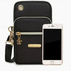 New Balloon Mobile Phone Crossbody Bags for Women Fashion Women Shoulder Bag Cell Phone Pouch With Headphone Plug 3 Layer Wallet