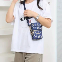 New Balloon Mobile Phone Crossbody Bags for Women Fashion Women Shoulder Bag Cell Phone Pouch With Headphone Plug 3 Layer Wallet