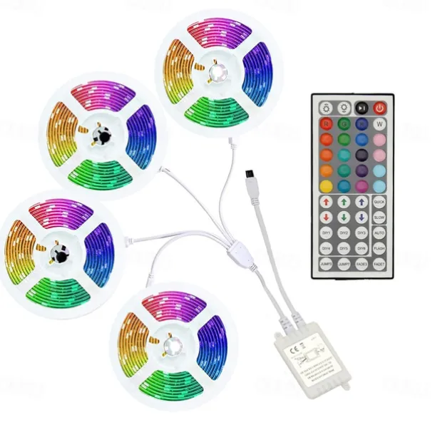 New Design of High Quality IR 44 key RGB Controller Four Way Integrated Outlet Controller of Double Sided Circuit Board DC12-24V