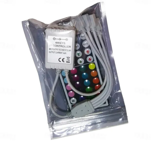 New Design of High Quality IR 44 key RGB Controller Four Way Integrated Outlet Controller of Double Sided Circuit Board DC12-24V