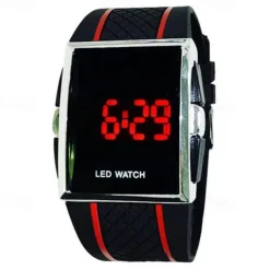 New Fashion Hot Personality Leisure Mens Womens Unisex White Black LED Digital Sports Wrist Watch