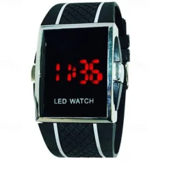 New Fashion Hot Personality Leisure Mens Womens Unisex White Black LED Digital Sports Wrist Watch