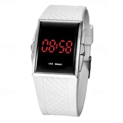 New Fashion Hot Personality Leisure Mens Womens Unisex White Black LED Digital Sports Wrist Watch