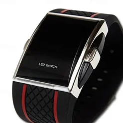 New Fashion Hot Personality Leisure Mens Womens Unisex White Black LED Digital Sports Wrist Watch