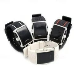 New Fashion Hot Personality Leisure Mens Womens Unisex White Black LED Digital Sports Wrist Watch