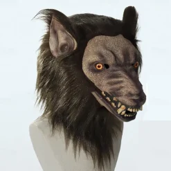 New Halloween Horror Ghost Headgear Mask 21 Teeth Car Edge Nylon Bag Face Leather Whole Person Scaring Prop