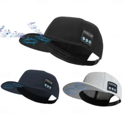 NEW Hat with Bluetooth Speaker Adjustable Bluetooth Hat Wireless Smart Speakerphone Cap for Outdoor Sport Baseball Cap with Mic