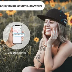 NEW Hat with Bluetooth Speaker Adjustable Bluetooth Hat Wireless Smart Speakerphone Cap for Outdoor Sport Baseball Cap with Mic