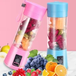 New Juicing Machine Home Portable Juicing Cup Four Leaf Mini Juicing Machine Portable Mixer Fruit Milk Shake Handheld Electric Juicing Machine USB Charging Multifunctional Mixer Kitchen Supplies
