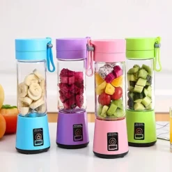 New Juicing Machine Home Portable Juicing Cup Four Leaf Mini Juicing Machine Portable Mixer Fruit Milk Shake Handheld Electric Juicing Machine USB Charging Multifunctional Mixer Kitchen Supplies