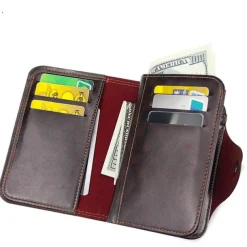 New Men Credit Card Holder Wallet Leather Short Male Purse With Coin Pocket Card Holder Trifold Wallet Men's Clutch Money Bag Coin Purses