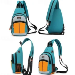 New Men's Women's Fashion Multi Function Mini Backpack Small Chest Bag Messenger Bag Female Sports Bag Travel Bagpack Crossbody Bag Girl Back Pack Waterproof Oxford Cloth Outdoor Bags