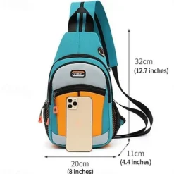 New Men's Women's Fashion Multi Function Mini Backpack Small Chest Bag Messenger Bag Female Sports Bag Travel Bagpack Crossbody Bag Girl Back Pack Waterproof Oxford Cloth Outdoor Bags
