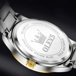 New Olevs Brand Men'S Business Watch Luminous Calendar Week Display Diamonds Fashion Trend Quartz Watch Leisure Waterproof Sports Men'S Wristwatch