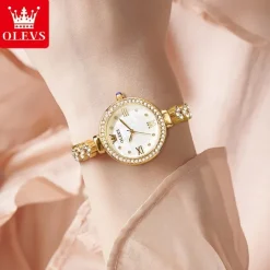 New Olevs Olevs Brand Fashion Trend Women'S Watches Calendar With Diamonds Simple Leisure Quartz Watch Waterproof Sports Versatile Women'S Wristwatches