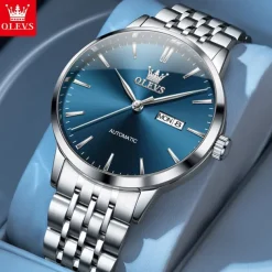 New Olevs Olevs Brand Light Luxury Men'S Business Watch Calendar Week Display Simple Leisure Automatic Mechanical Watch Waterproof Sports Men'S Wristwatch