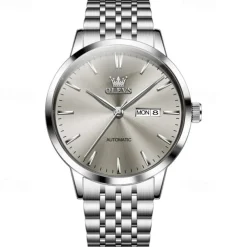 New Olevs Olevs Brand Light Luxury Men'S Business Watch Calendar Week Display Simple Leisure Automatic Mechanical Watch Waterproof Sports Men'S Wristwatch