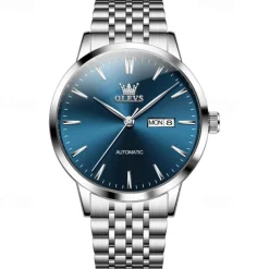 New Olevs Olevs Brand Light Luxury Men'S Business Watch Calendar Week Display Simple Leisure Automatic Mechanical Watch Waterproof Sports Men'S Wristwatch