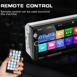 New Pro 2 Din 7'' HD 1080P Touch Screen Autoradio Bluetooth Car Stereo Radio Car MP5 Player Build-in FM AUX USB SD Function Support Mirror Link + Backup Camera(optional)