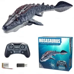 New Remote Control Mosasaur 2.4g Wireless Remote Control Simulation Model Toy Water Spray Boy Children Swimming Pool Water Toy
