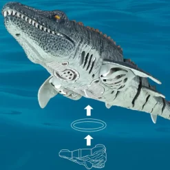 New Remote Control Mosasaur 2.4g Wireless Remote Control Simulation Model Toy Water Spray Boy Children Swimming Pool Water Toy