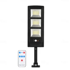 New Solar Street Light Human Induction Light, Remote-Controlled Road Light Outdoor Waterproof High-Power Super Bright Home Courtyard Light Garage Road Garden Lighting 1PC