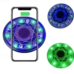 New Super Fast Charger 30W/20W/15W/10W Qi Wireless Fast Charger Glowing Magic Array Qi Wireless Charger Charging Pad for iPhone iPhone12 iphone 11 Samsung S20 Note20 Huawei Xiaomi