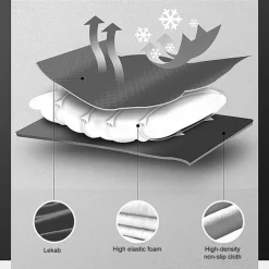 New Universal Motorcycle Seat Protect Cushion Breathable Motorcycle Seat Cover Seat Cushion 3D Shock Absorption Accessories