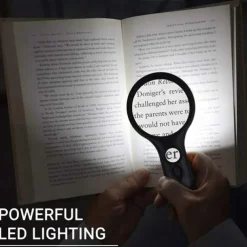 New Upgrade 3X 45X Handheld Magnifier 3 LED Light Reading Magnifying Glass Jewelry Repair Tool Jewellery Loupe