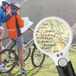 New Upgrade 3X 45X Handheld Magnifier 3 LED Light Reading Magnifying Glass Jewelry Repair Tool Jewellery Loupe