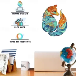 New Wood Animal Puzzle A5 A4 A3 Size Baby Toy 3D Jigsaw Set Board Game for Adults Kids Gifts Educational Toy Tangram Puzzles